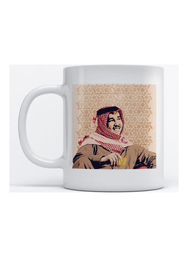 VOLTX DESIGN - Printed Muhammed Abdu White Ceramic Coffee Mug (330ml) (VTX-177)