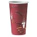 SOLO 420SI-0041 Single-Sided Poly Paper Hot Cup, 20 oz. Capacity, Bistro (Case of 600)