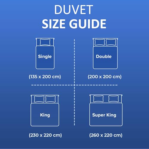 Hafaa Single Duvet 10.5 Tog Anti Allergy Duvets Hollowfibre Filling Thick and Warm Duvet Single - UK Made - 6