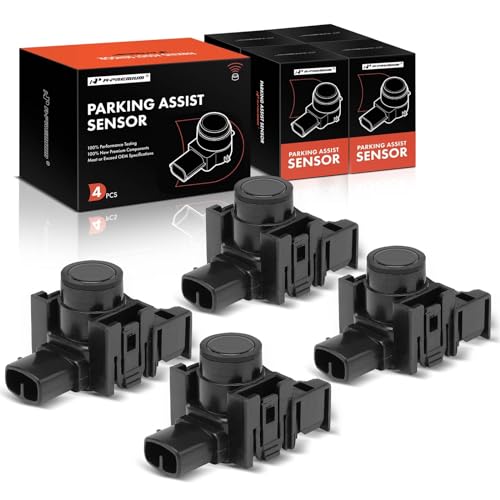 Image of A-Premium 4-PC Reverse Backup Parking Assist Sensor Compatible with Lexus Models - ES300h 2016-2018, IS200t, IS300, IS350, NX200t, NX300h, GS300, GS350, GS450, ES350, RC F, RC300, Replace# 89341-06050