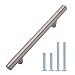 Produktbild Amazon Basics - Europäischer Steggriff, Möbelgriff (1,27 cm Durchmesser), Länge: 15,57 cm (Lochmitte zu Lochmitte: 9,52 cm), Satinierter Nickel, 10er-Pack