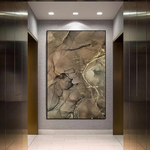 Affiches sur toile marbre abstrait 50x70 cm XINBAO pour salon moderne
