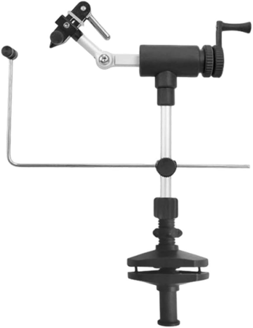 Rotary Fly Tying Vise Clamp Base Accessories for Fishing Enthusiasts Practical for Teasers and Jigs Multiple Adjustments