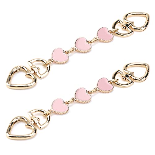 Heart Shape Bag Extender Chain Purse Strap Extender Purse Replacement Strap Handbag Chain Extender Love Bag Charm