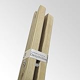 Wooden Washing Clothes Line Prop Collapsible Foldable Handmade Strong & Durable (Natural)