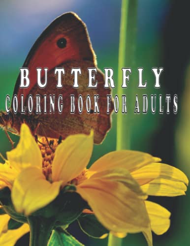 butterfly coloring book for adults: Coloring Book with Butterflies with Beautiful