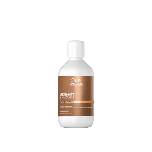 Wella Professionals Ultimate Smooth Shampoo - Pflegendes Haarshampoo Mit Squalan & Omega 9 - Für Trockenes, Stumpfes & Krauses Haar (100 ml)