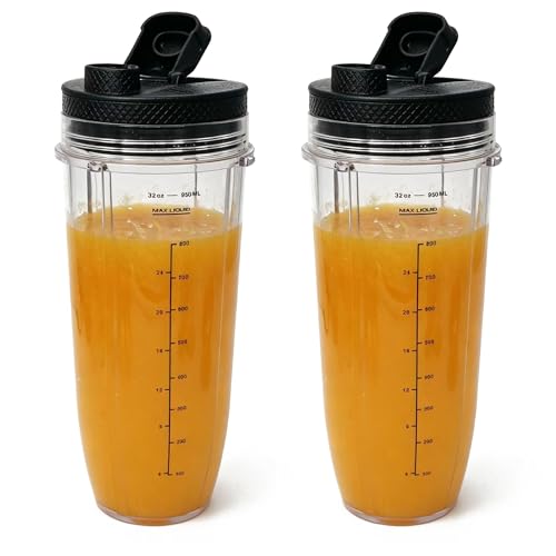 2pcs replacement 32oz Cup with spout lid,Compatible with all