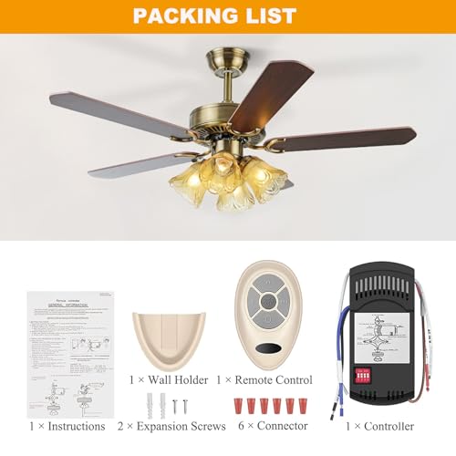 Image of Universal Ceiling Fan Remote Control Kit Replacement for Allen+Roth Kichler