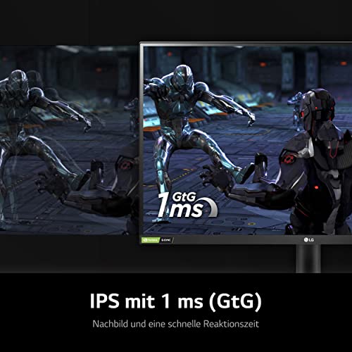 LG Electronics 27GN800P-B Ultragear Gaming Monitor 27" (68cm), QHD, Nano IPS, 1ms GtG, 144 Hz, HDR10, 99% sRGB, Super Resolution+, Motion Blur Reduction, NVIDIA G-Sync, AMD FreeSync - Schwarz – Bild 4