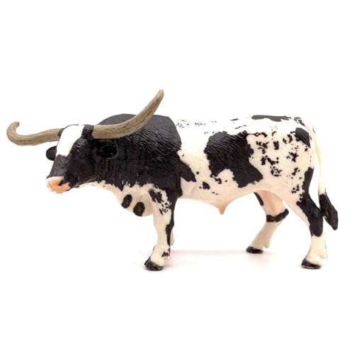 JWTRSVTY Mini Figurines De Vache, Figurines Miniatures De Bétail Jouets, Modèle De Simulation De Vache Statues, Ferme Enfant Solide Plastique Ornements, pour...