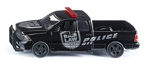 siku 2309, Dodge Ram 1500 Polizeiauto, 1:50, Metall/Kunststoff, Abnehmbare Reifen, Bewegliche Teile, Schwarz