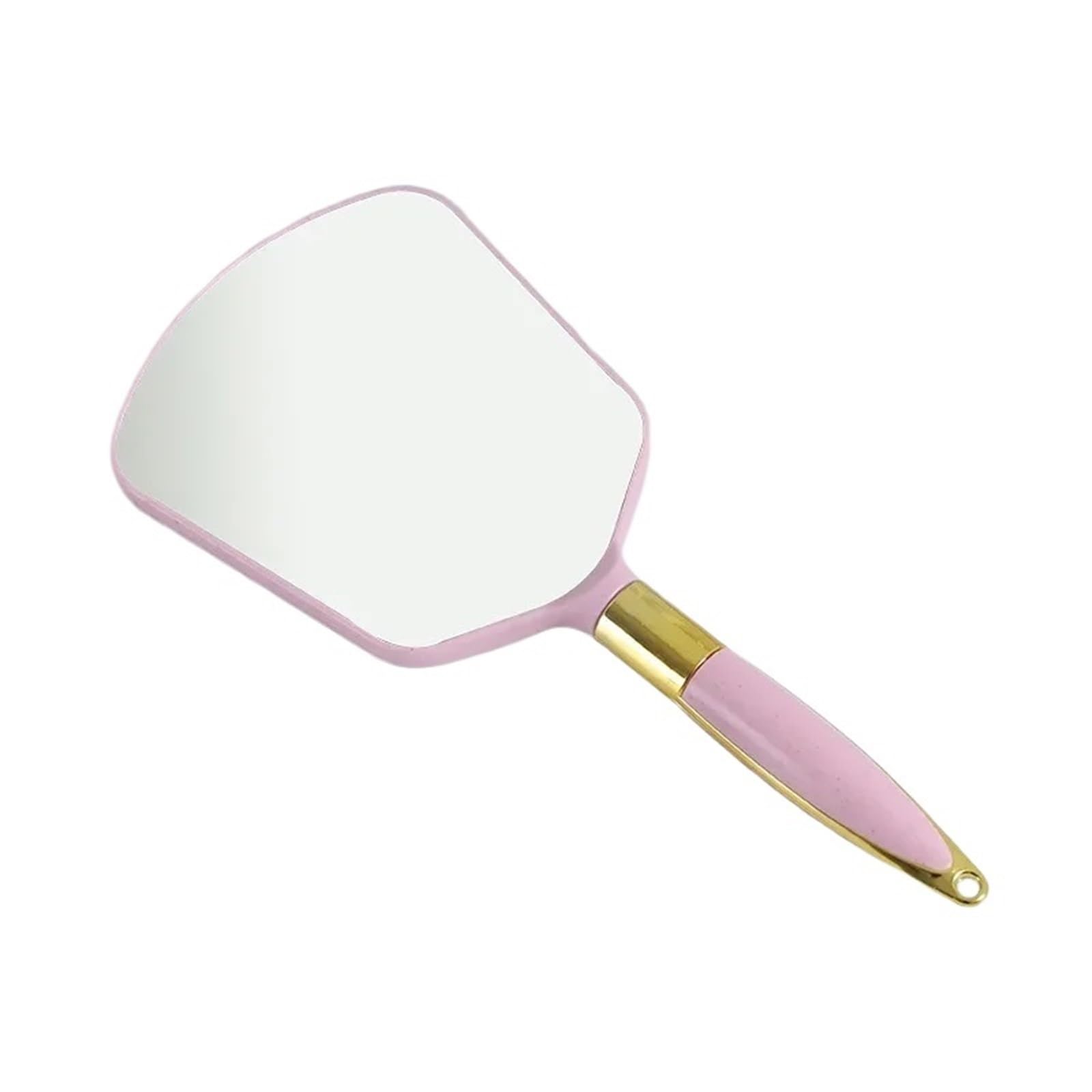 IULGFSC Handheld mirror， With Handle Hand Vanity Irregular Salon Dressing Table Compact Mirror