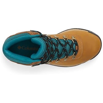 Columbia Womens Newton Ridge Lightweight Waterproof Hiking Boot, Elk/River Blue, 9.5