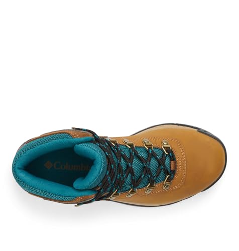 Columbia Columbia Womens Newton Ridge Lightweight Waterproof Hiking Boot, Elk/River Blue, 11