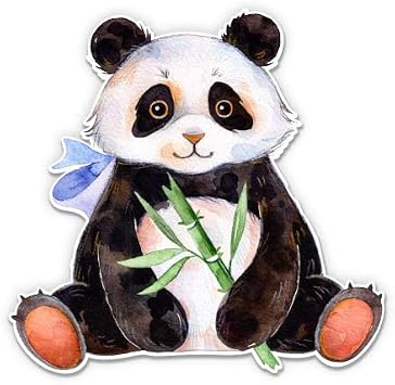 GT Graphics Express Panda Watercolor - 16" - Large Size Vinyl Sticker - Outdoor Indoor