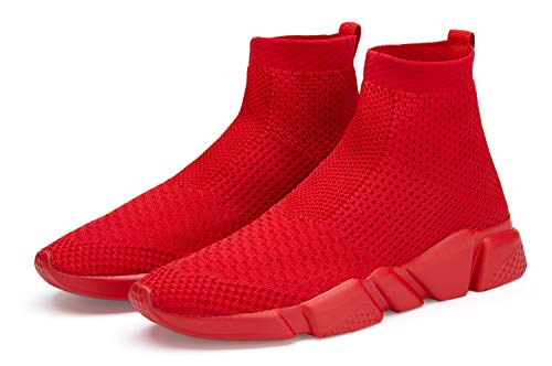 Image of Santiro Men's Running Shoes Breathable Knit Slip On Sneakers