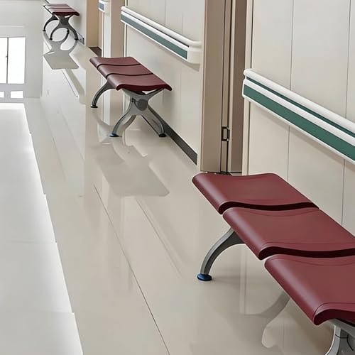 Asiento de sala de espera de plástico sintético duradero para bancos 3