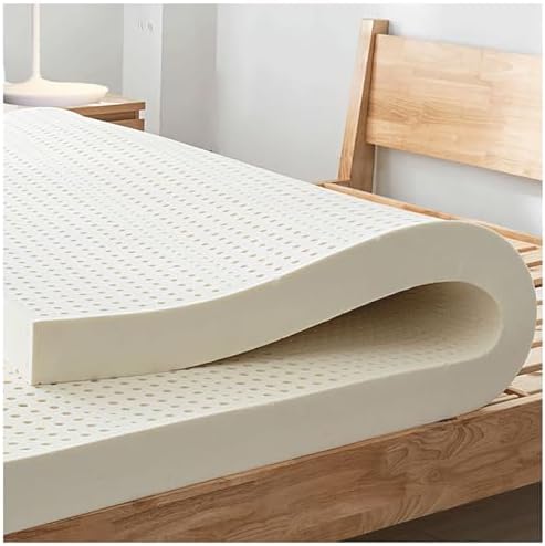 Natural Latex Mattress Topper 2.5cm - Soft Organic Cotton Cover, Eco-Friendly, Chemical-Free, Ideal for Shoulder Pain Relief & Comfortable Sleep Solution.100x200cm(39x79in)
