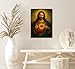 Sacred Heart of Jesus Canvas Wall Art Catholic Divine Mercy Prints Wall Decor Christ Jesus Portrait Poster Christian Religious Picture Artwork for Bedroom Living Room Prayer Room 12x16 Inch Framed