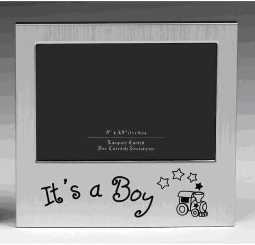 'It's a Boy' Photo Frame (Silver colour) 5 x 3.5
