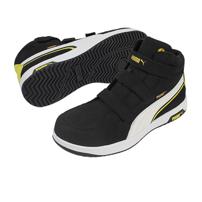Puma Safety Work Shoes JSAA Type A Certified Toe Core Synthetic Resin Shock Absorption Electrostatic Black 9 US