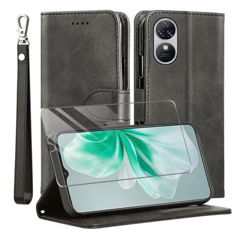 MQERYBV for Oukitel C38 Case and 1 Tempered Glass Screen Protector
