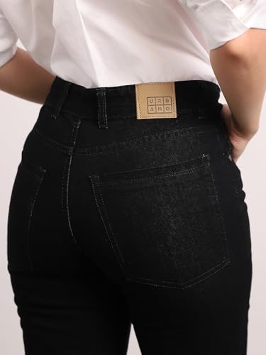 Image of Urbano Fashion Women's Mid Rise Bootcut Washed Jeans Stretchable