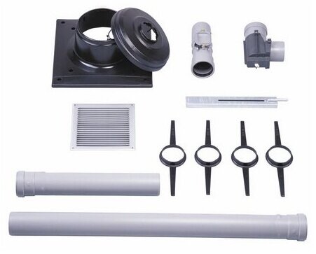 Preisvergleich Produktbild Junkers Abgaspaket Schacht, AZB 614 / 1 DN 80mm Grundbausatz Kamin