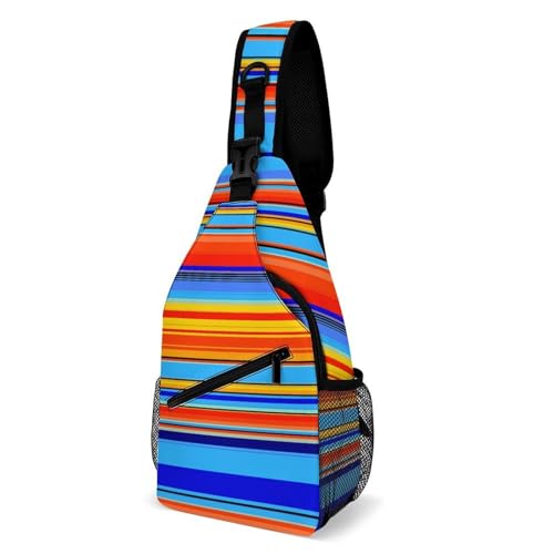 Glitter Mermaid Scales Large Capacity Sling Bag Cross Chest Bag Travel Hiking Crossbody Bag Daypack for Women Men