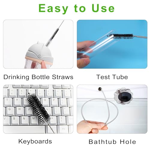 Image of CiaraQ11-Piece Black Tube & Pipe Cleaning Brush Set