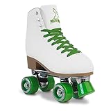 RollingBunny Roller Skates for Women Girls - Classic High-Top PU Leather Quad Roller Skates for Outdoor and Indoor, ABEC-7 Bearings, Ankle Support, Solid and Comfortable