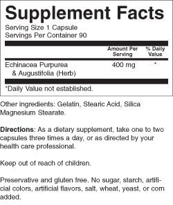 Miniatura 3 de Nature's Blend Echinacea 400 mg 90 Cápsulas