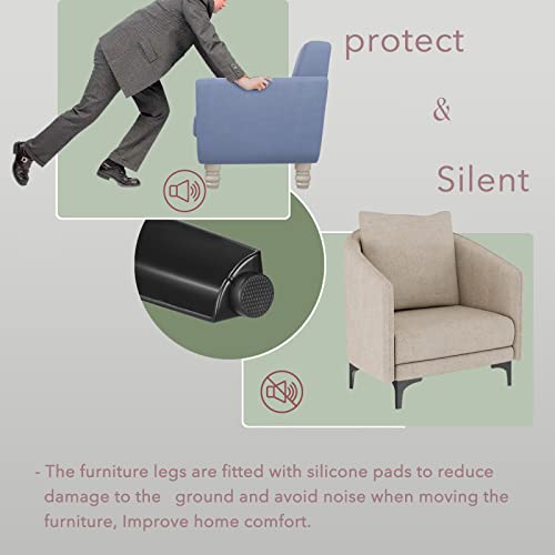 Koikey Black Dresser Metal Furniture Legs 4 Inch Matte Iron Triangle Heavy Duty Replacement Feet For Sofa, Cabinet, Ottoman, Couch, Chair, Set Of 8 #TOP5