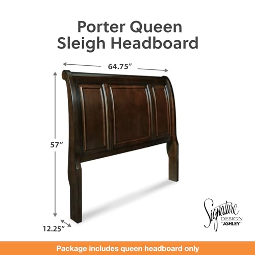 Signature Design By Ashley B697-77 Porter Traditional Sleigh Headboard Only thumb #1