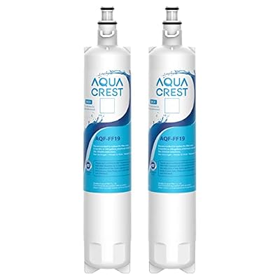 AQUA CREST RPWF Water Filter (NOT RPWFE), Replacement for GE® RPWF, AQF-FF19, RWF1063, RWF3600A, WSG-4, DWF-36, MPF15350, OPFG3-RF300, R-3600, 2 Filters