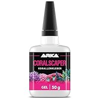 Korallenkleber Gel – ARKA Coralscaper 50 g – extra stark für schnelles & punktgenaues Verkleben von Korallen & Ablegern im Meerwasseraquarium – tropffrei, ergiebig & sofort haftend, schnell & sicher