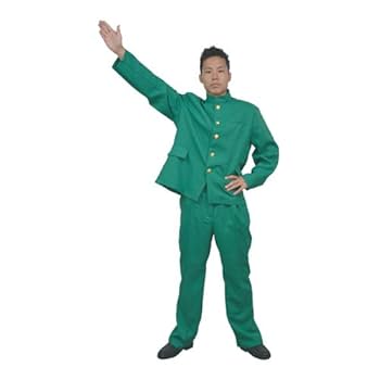 2点ランラン すのチル コスチューム 衣装 服 man Amazon.co.jp: カラフル学ラン コスチューム グリーン メンズ