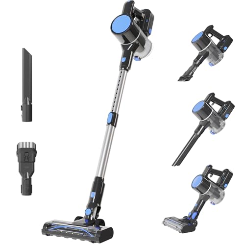 DUMOS Cordless Stick Vacuum LED Light Pet Hair Carpet