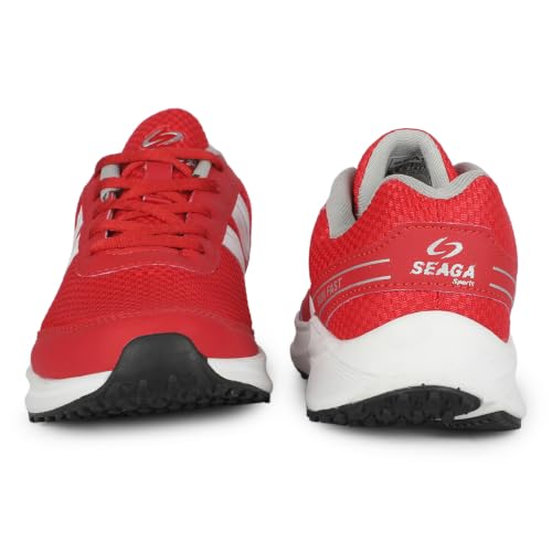 Image of SEAGA Sports Men Running Sports Shoes | Super Soft Breathable Casual Sneakers for Men | Anti-Skid Sole | Cushioned Insole | Lightweight Shoes Pack of 1