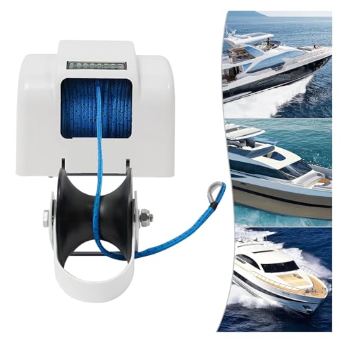 Winche eléctrico ancla 12V para botes con control remoto miniatura 5