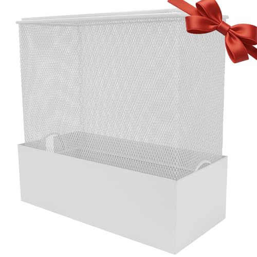 YINIMI Faraday Cage for WiFi Router EMF Blocker for WiFi Router Blocks 90% EMF and 5G Radiation Compatible with Most Large Routers White 12 L x 5.5 W x 12 H