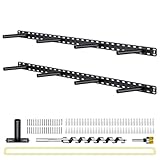 2pcs Large Shelf Brackets Long Floating Shelf Bracket Invisible Floating Shelf Hardware Heavy Duty Floating Mantel Brackets(43