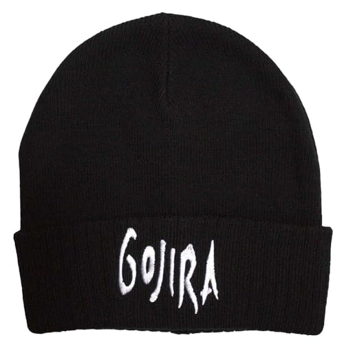 Gojira Bonnet en maille premium avec logo brodé haute définition sous licence Rock Off