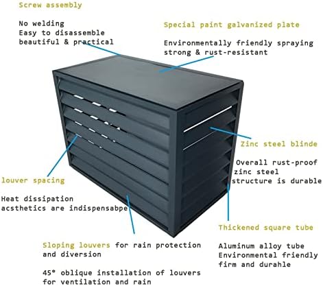 Outdoor Privacy Screen Fence - Aluminum Alloy Divider for Air Conditioner, Trash Can Enclosure, Pool Pumps & Flower Stand, Protective Grilles for Enhanced Outdoor Privacy