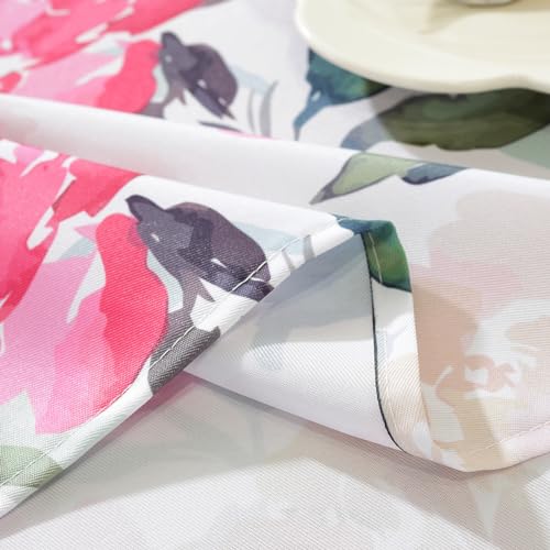 SASTYBALE Pink Rose Watercolor Tablecloth, 60x84 Inch Rectangular by SASTYBALE - Used condition - Image 5