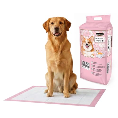 Goodies Training Pads for Dogs Super Absorbent 45x60cm (Medium, 50pcs) Pack of 1 Sold by DogsNCats