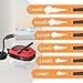STRCEAT Handheld Pressurized Steam Cleaner,2500W Handheld High Temp Portable Cleaning Machine, Cleaning for Couch, Auto, Floor and More (Red)
