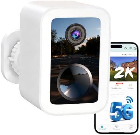 Funstorm 2K Wireless Security Camera Outdoor, 5GHz/2.4GHz Dual-Ba...