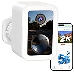 Funstorm 2K Wireless Security Camera Outdoor, 5GHz/2.4GHz Dual-Band WiFi Battery Powered Home Security Camera with Free Cloud Storage, Color Night Vision, AI Motion Detection, Spotlight & Siren, IP66